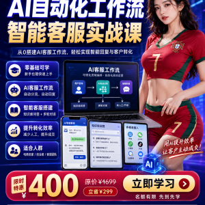 AI自动化工作流 智能客服实战课